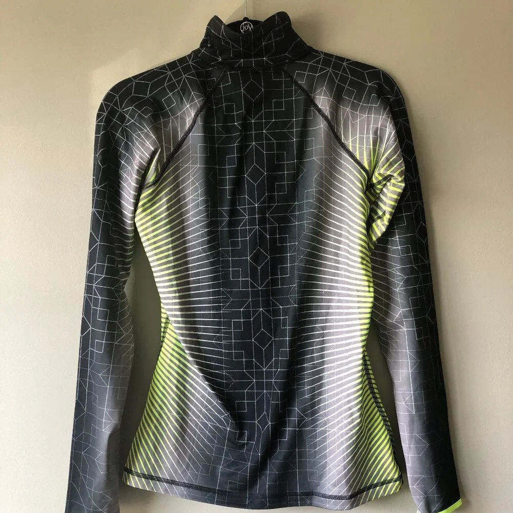 Nike | Pro Black & Yellow 1/2 Zip Pullover - Picture 5 of 6